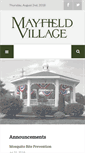 Mobile Screenshot of mayfieldvillage.com