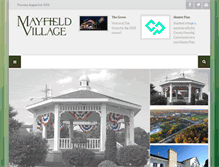 Tablet Screenshot of mayfieldvillage.com